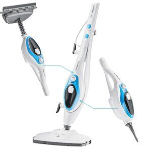 PurSteam 10-in-1 Steam Mop, with Detachable Handheld Steam Cleaner
